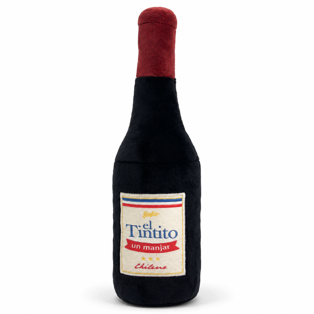 El Tintito, peluche con forma de botella de vino para perro, edición Fiestas Patrias Yuki Pet