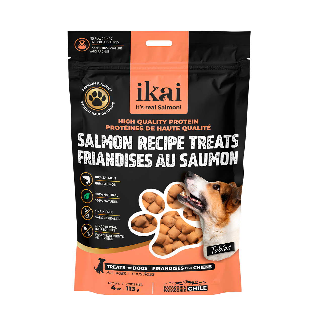 Snack Salmón Ikai Perro 113g